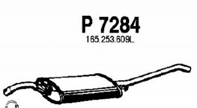 FENNO p7284 -  Глушитель выхлопных газов конечный