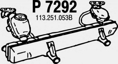 FENNO p7292 -  Глушитель выхлопных газов конечный