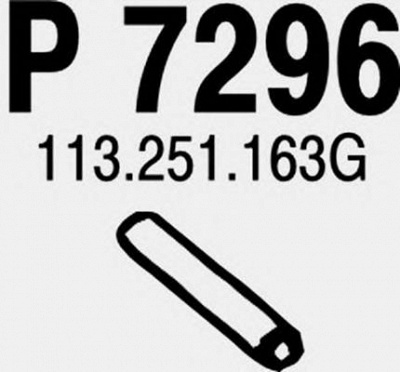 FENNO p7296 -  Труба выхлопного газа