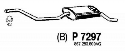 FENNO p7297 -  Глушитель выхлопных газов конечный