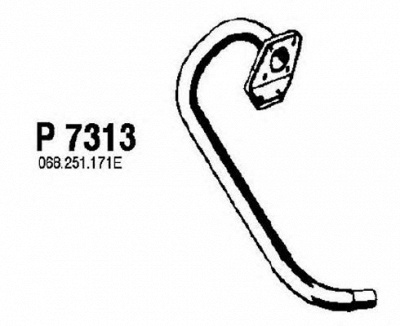 FENNO p7313 -  Труба выхлопного газа