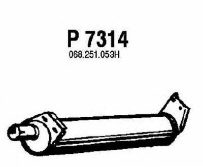 FENNO p7314 -  Глушитель выхлопных газов конечный