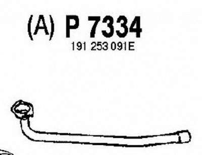 FENNO p7334 -  Труба выхлопного газа