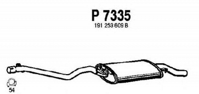 FENNO p7335 -  Глушитель выхлопных газов конечный