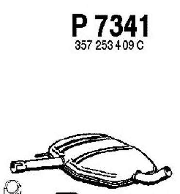 FENNO p7341 -  Средний глушитель выхлопных газов