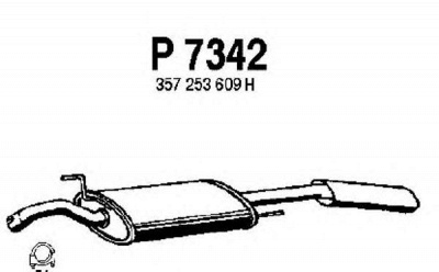 FENNO p7342 -  Глушитель выхлопных газов конечный