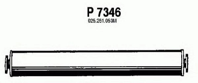 FENNO p7346 -  Глушитель выхлопных газов конечный