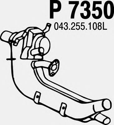 FENNO p7350 -  Труба выхлопного газа