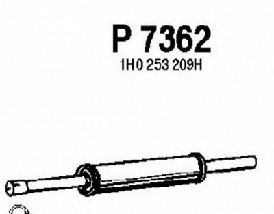FENNO p7362 -  Средний глушитель выхлопных газов