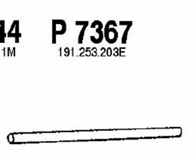 FENNO p7367 -  Труба выхлопного газа