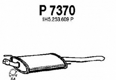 FENNO p7370 -  Глушитель выхлопных газов конечный