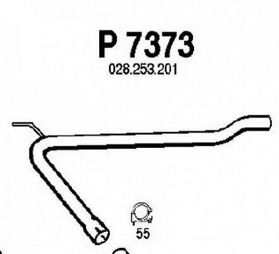 FENNO p7373 -  Труба выхлопного газа