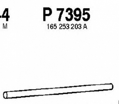 FENNO p7395 -  Труба выхлопного газа