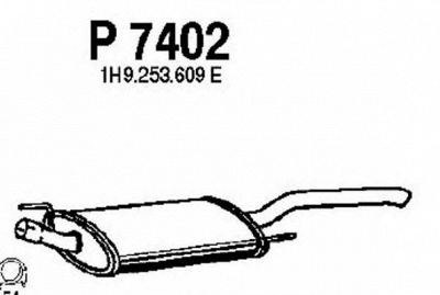 FENNO p7402 -  Глушитель выхлопных газов конечный
