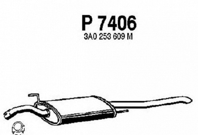 FENNO p7406 -  Глушитель выхлопных газов конечный