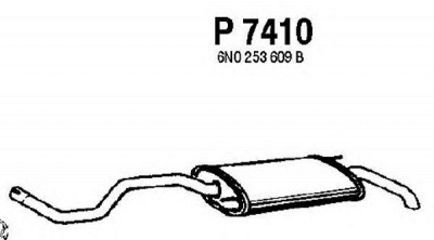 FENNO p7410 -  Глушитель выхлопных газов конечный