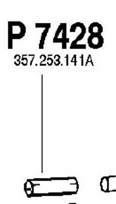 FENNO p7428 -  Труба выхлопного газа