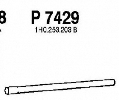 FENNO p7429 -  Труба выхлопного газа