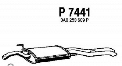 FENNO p7441 -  Глушитель выхлопных газов конечный
