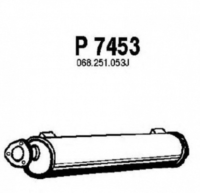 FENNO p7453 -  Глушитель выхлопных газов конечный