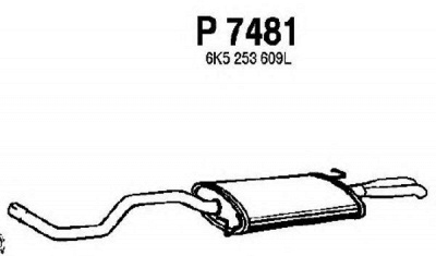 FENNO p7481 -  Глушитель выхлопных газов конечный