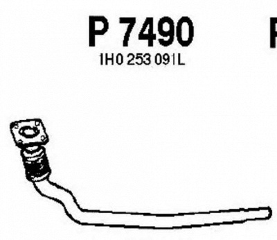 FENNO p7490 -  Труба выхлопного газа