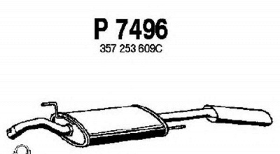 FENNO p7496 -  Глушитель выхлопных газов конечный