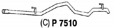 FENNO p7510 -  Труба выхлопного газа