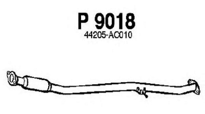 FENNO p9018 -  Средний глушитель выхлопных газов