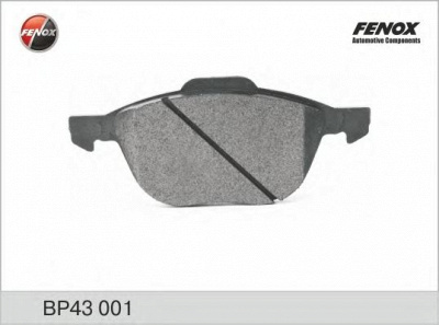FENOX bp43001 -  Комплект тормозных колодок, дисковый тормоз