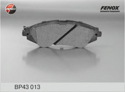 FENOX bp43013 -  Комплект тормозных колодок, дисковый тормоз