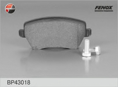 FENOX bp43018 -  Комплект тормозных колодок, дисковый тормоз