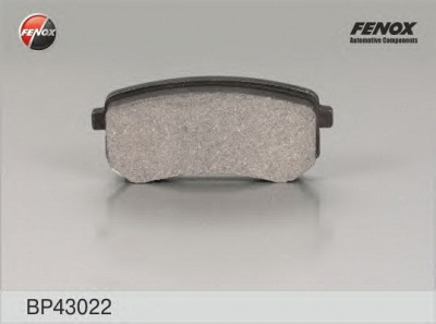 FENOX bp43022 -  Комплект тормозных колодок, дисковый тормоз