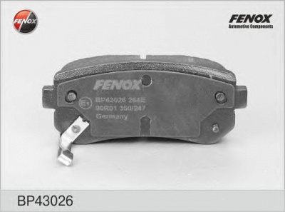 FENOX bp43026 -  Колодки тормозные дисковые задниеие, комплект