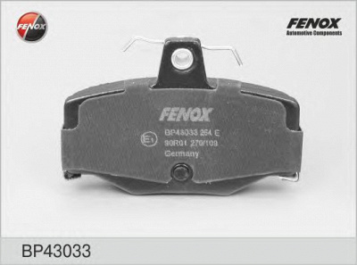 FENOX bp43033 -  Колодки тормозные дисковые задниеие, комплект