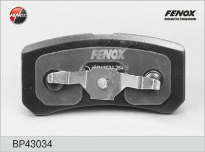 FENOX bp43034 -  Колодки тормозные дисковые задниеие, комплект