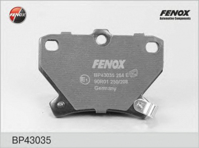 FENOX bp43035 -  Колодки тормозные дисковые задниеие, комплект