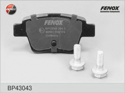 FENOX bp43043 -  Колодки тормозные дисковые задниеие, комплект