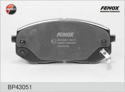 FENOX bp43051 -  Колодки тормозные дисковые передние, комплект