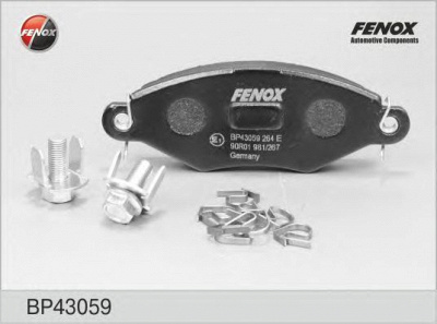 FENOX bp43059 -  Колодки тормозные дисковые передние, комплект