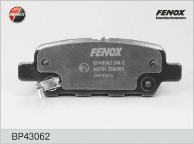 FENOX bp43062 -  Колодки тормозные дисковые задниеие, комплект