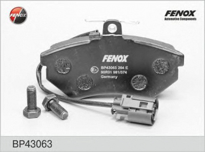 FENOX bp43063 -  Колодки тормозные дисковые передние, комплект