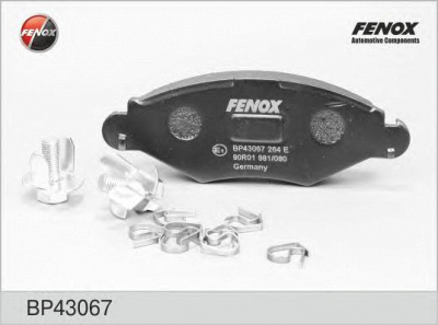 FENOX bp43067 -  Колодки тормозные дисковые передние, комплект