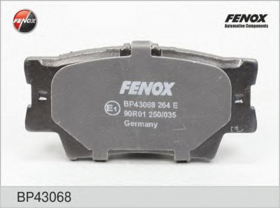 FENOX bp43068 -  Колодки тормозные дисковые задниеие, комплект