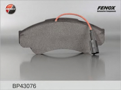 FENOX bp43076 -  Комплект тормозных колодок, дисковый тормоз