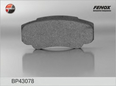 FENOX bp43078 -  Комплект тормозных колодок, дисковый тормоз