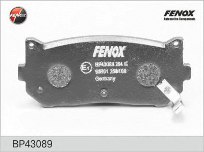 FENOX bp43089 -  Колодки тормозные дисковые задниеие, комплект