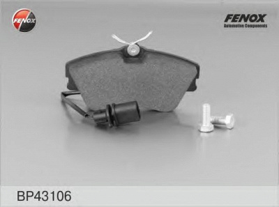 FENOX bp43106 -  Комплект тормозных колодок, дисковый тормоз