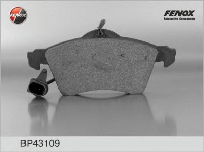 FENOX bp43109 -  Комплект тормозных колодок, дисковый тормоз