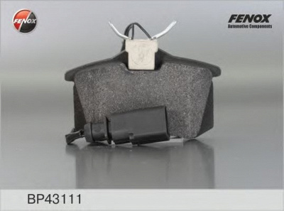 FENOX bp43111 -  Комплект тормозных колодок, дисковый тормоз